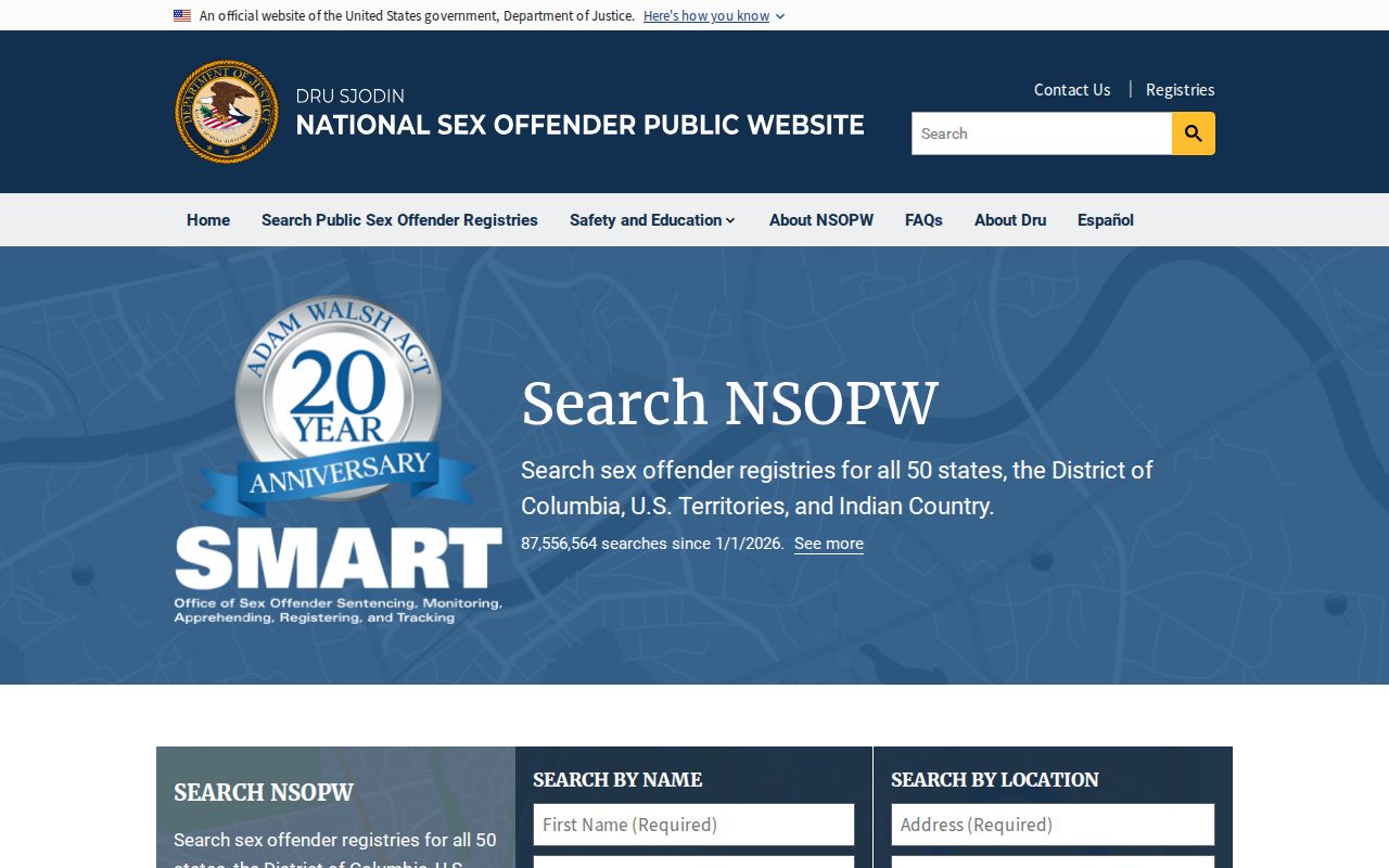 NSOPW supplement for a Caldwell County sex offender search